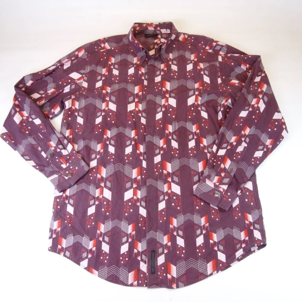 Versace Classic V2 Shirt Long Sleeve Geometric Size 41/16